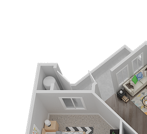 One Bedroom Floor Plan l Waterfront at the Marina in Sparks NV